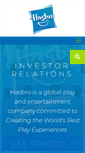 Mobile Screenshot of investor.hasbro.com